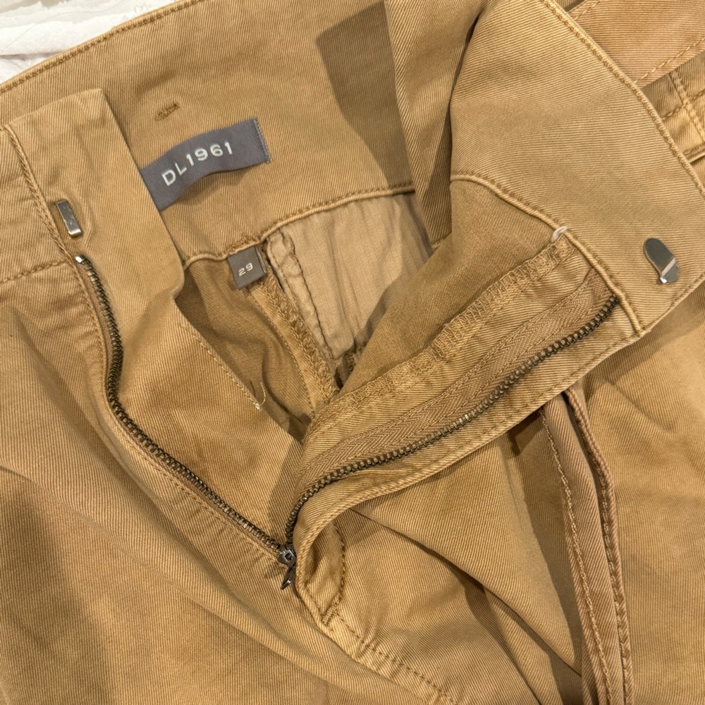 DL1961 Camile paperbag Short Women's Tan High-Waisted in Dijon size 29 - Picture 5 of 11